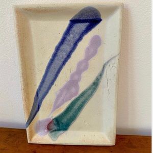 Drip Glaze Pottery Serving Platter